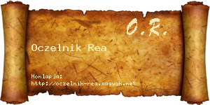 Oczelnik Rea névjegykártya